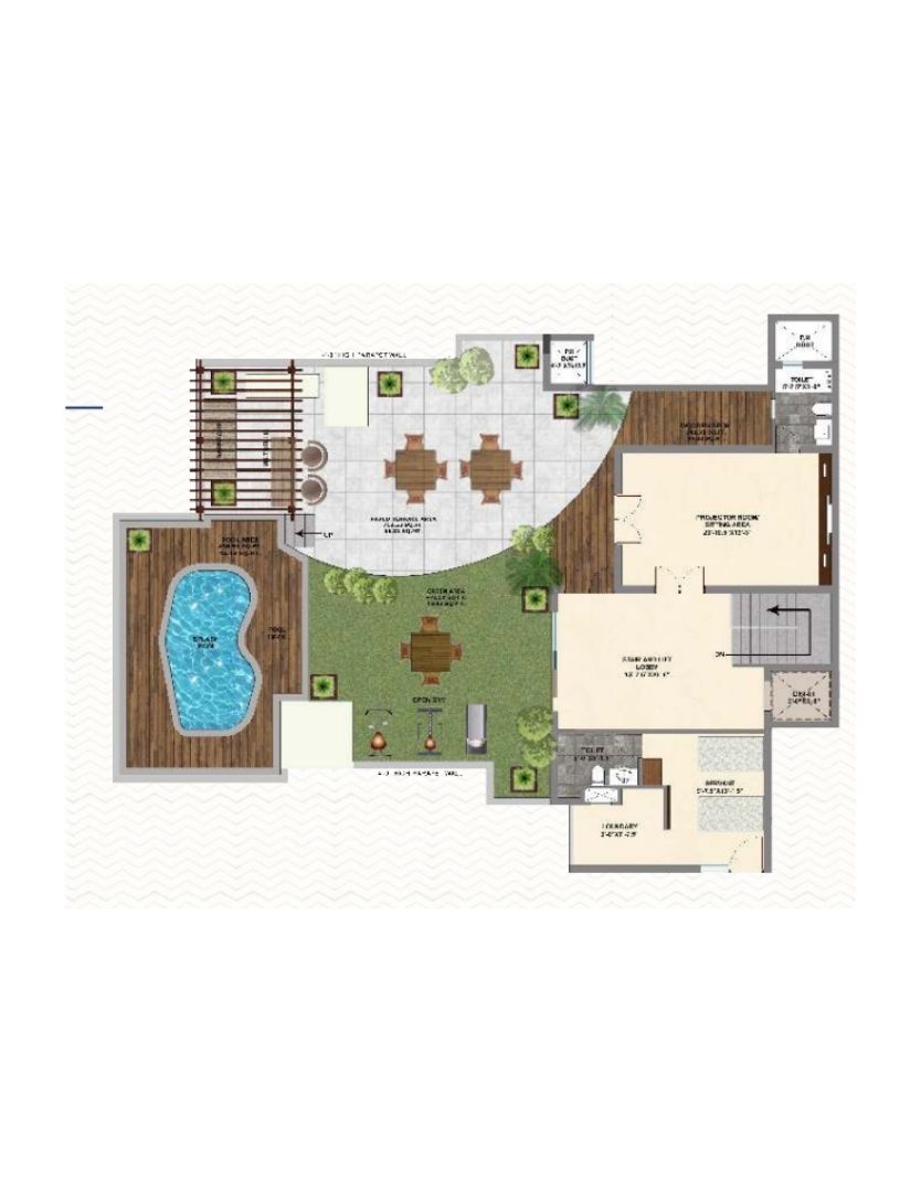 4 + 1BHK Penthouse Terrace