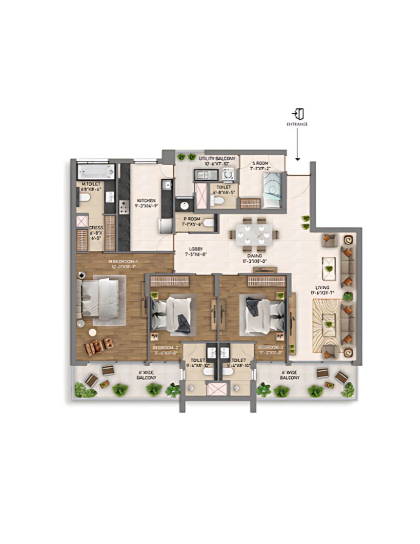 3BHK (Type- 01)