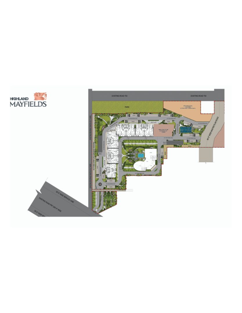 Site Plan Highland Mayfields