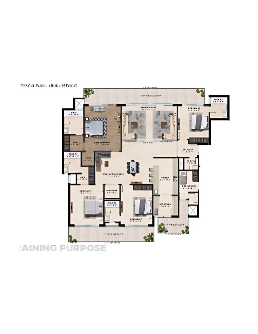 3 + 1BHK