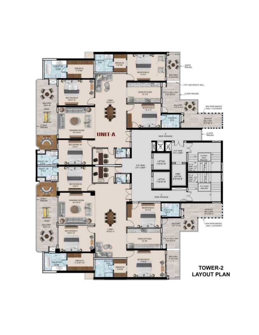 Tower 2 Layout
